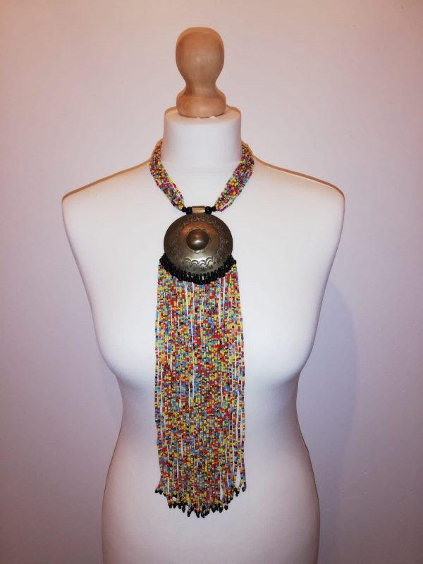 Collier en perles Multicolor 1