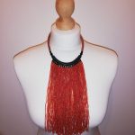 Collier en perles Rouge 1