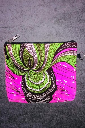 Pochette arrondie en wax 2