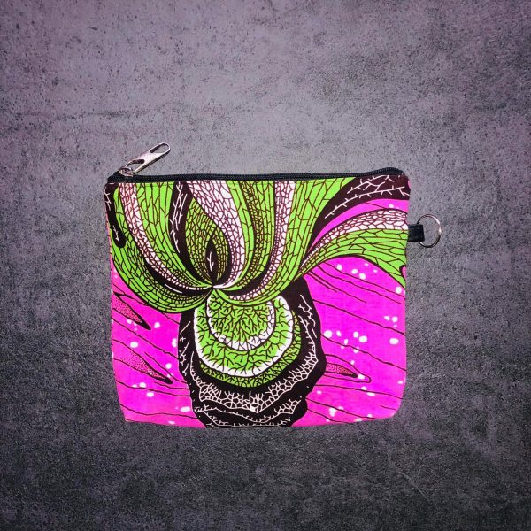 Pochette arrondie en wax 2