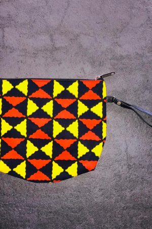 Pochette arrondie en wax 3