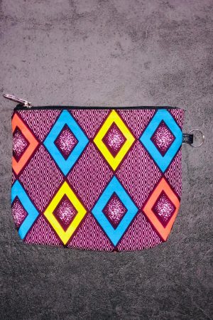 Pochette arrondie en wax 4