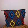 Pochette carré en wax 1