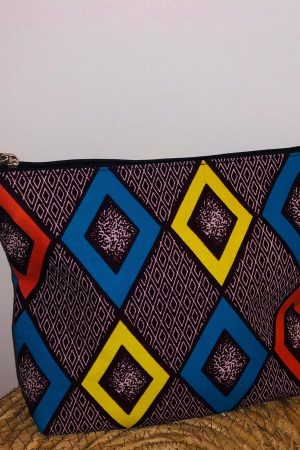 Pochette carré en wax 1