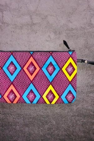 Pochette carré en wax 2