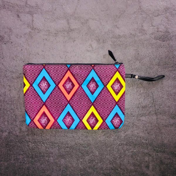 Pochette carré en wax 2