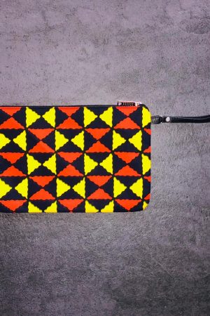 Pochette carré en wax 3