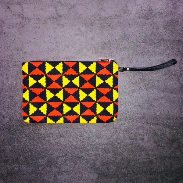 Pochette carré en wax 3