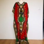 Robe imprimée rouge