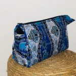 Trousse de toilette en tissu africain 1