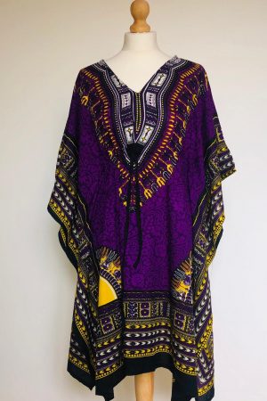 Tunique imprimée violette