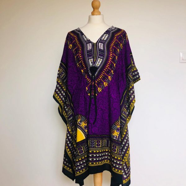 Tunique imprimée violette