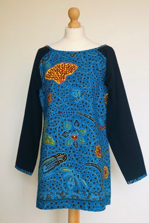 Veste Wax Bleu Femme 2